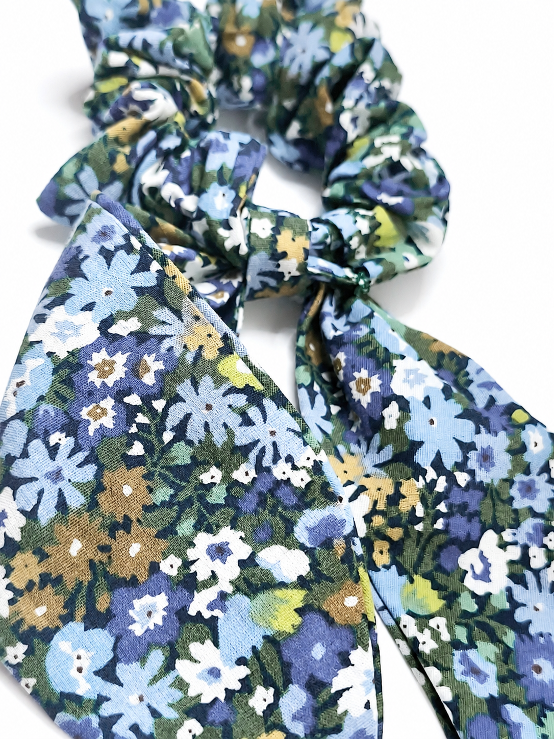 Reclaimed Fabric Tail Scrunchie