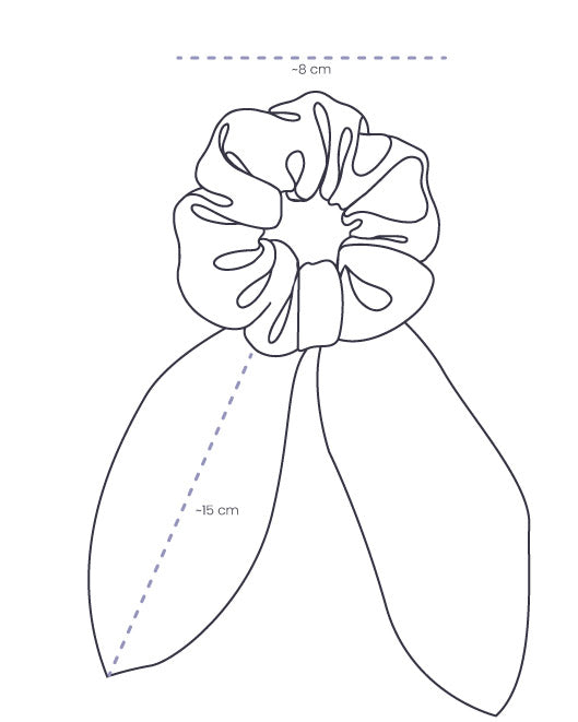 Reclaimed Fabric Tail Scrunchie
