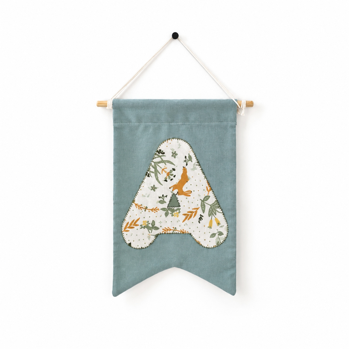 Personalised Reclaimed Fabric Letter Banner