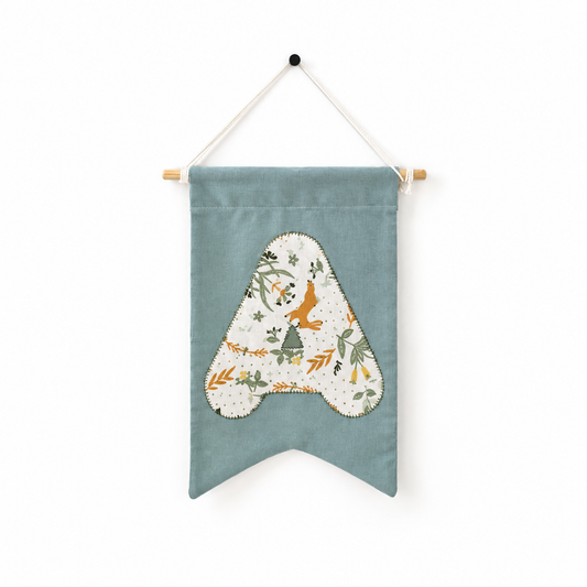 Personalised Reclaimed Fabric Letter Banner