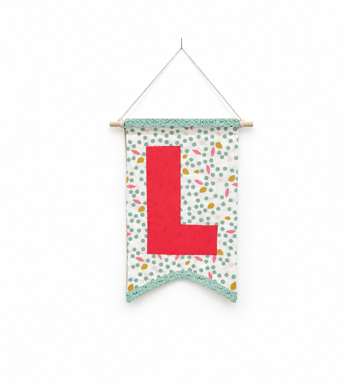 Customized Letter Banner – Made From Your Clothes